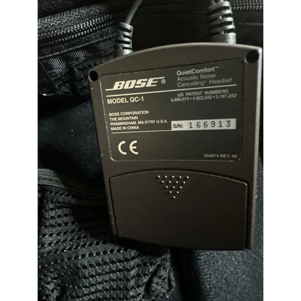 BOSE QC-1 QuietComfort Acoustic Noise Cancelling Headset Headphones Accessories‎